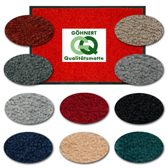 Übersicht Mattenfarben Göhnert Qualitätsmatte